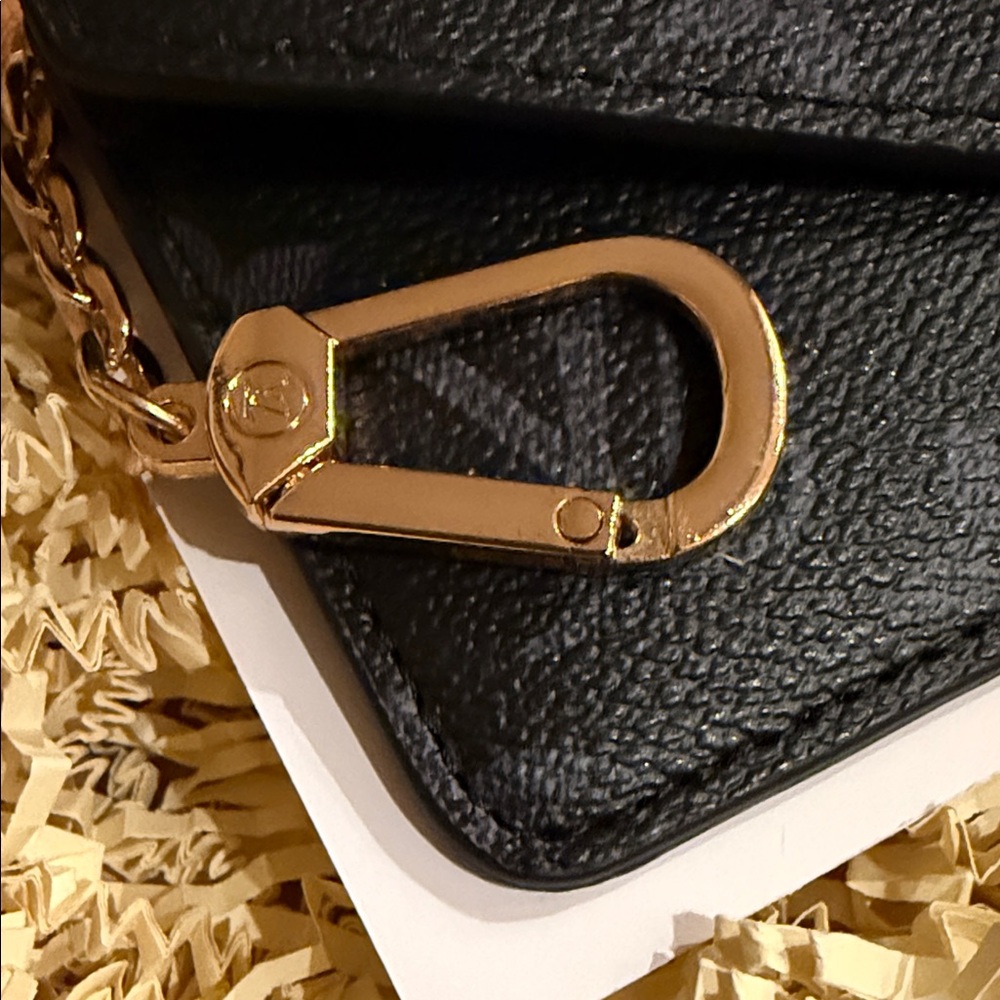 Black Credit Card Holders Mini Wallet with Keychain. - Picture 2 of 9